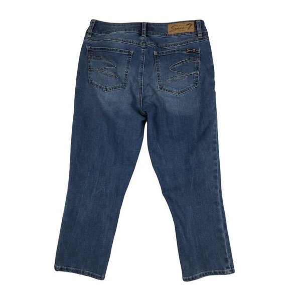 Seven7 Womens Skinny Jeans Size 6 Medium Wash Stretch Denim - Picture 2 of 8